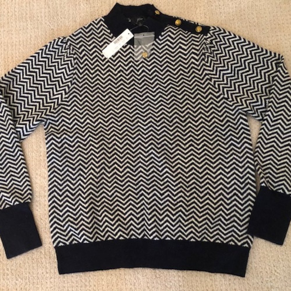 J. Crew wool mock turtle neck sweater